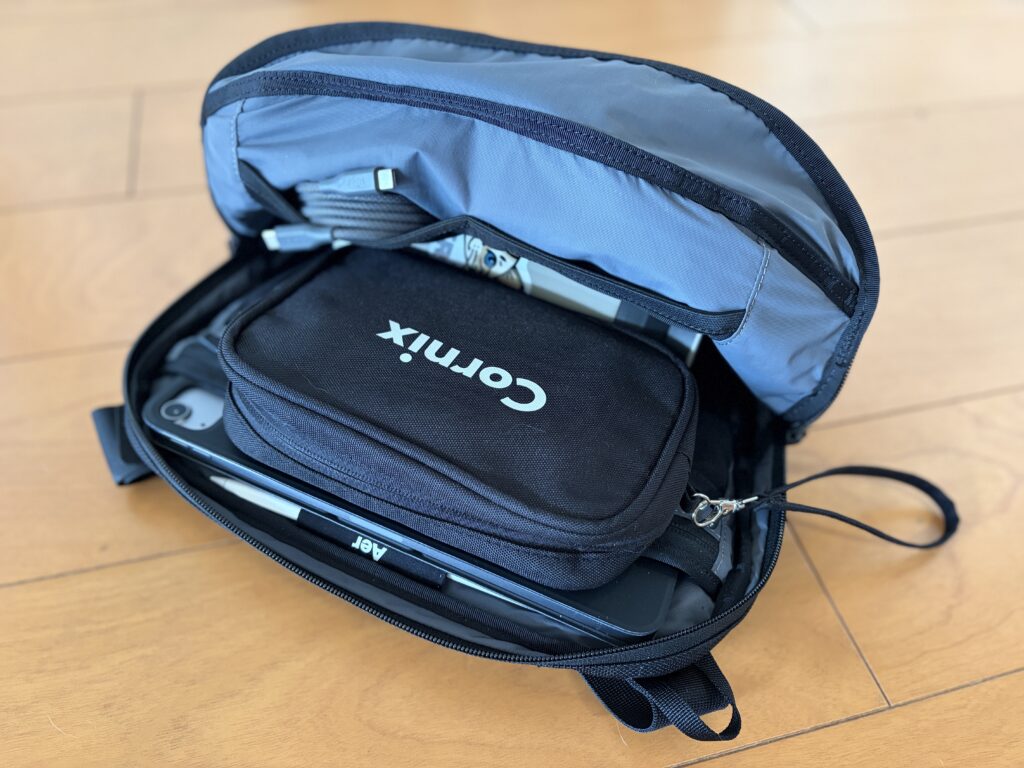 全装備をDay Sling 3 Maxに入れた様子