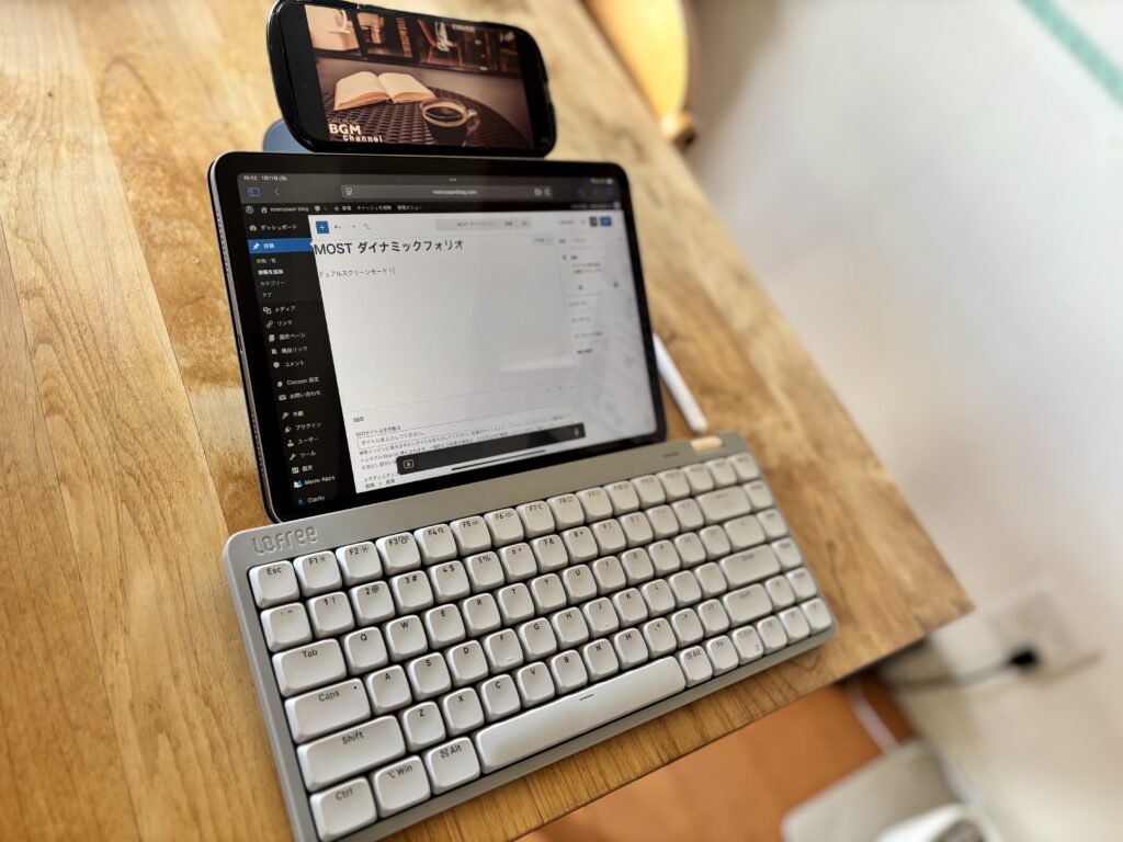 ながら作業に最適なデュアルスクリーンモード